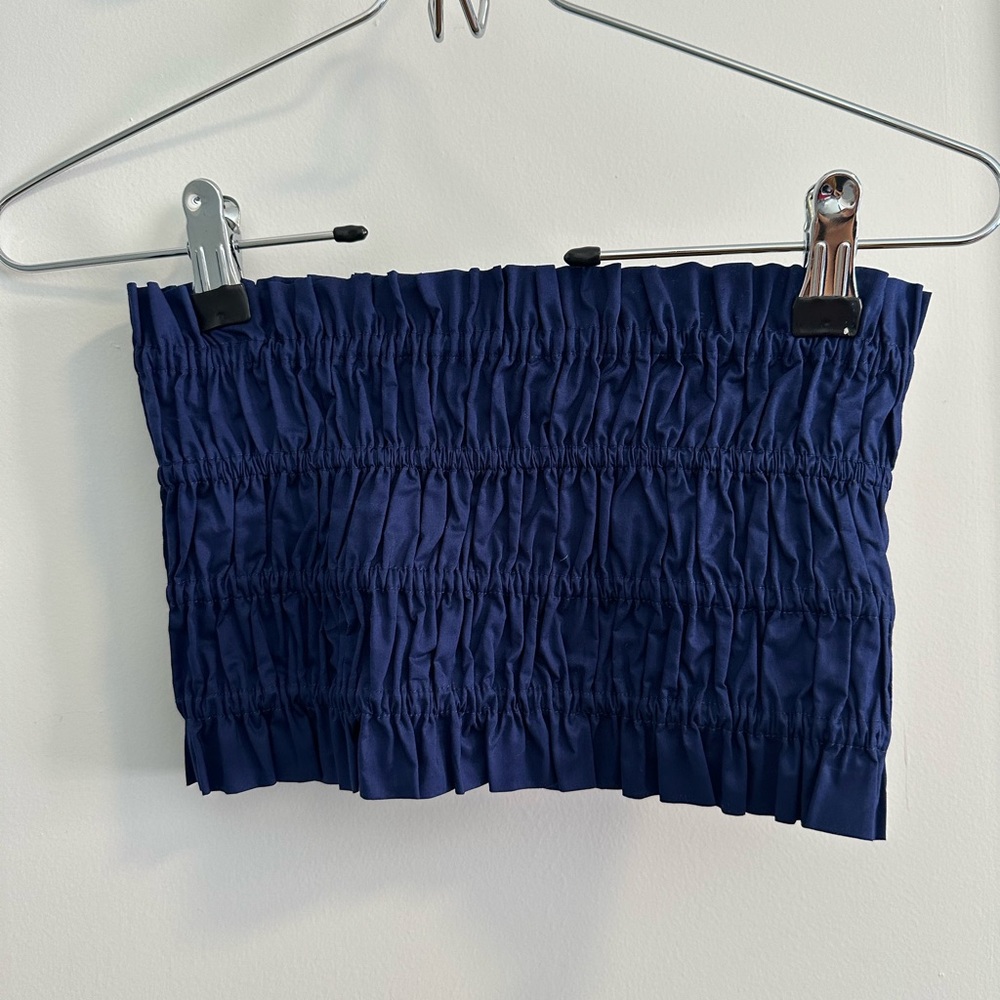 Hill house navy June crop top. Size XS